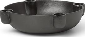 Ferm Living Žvakidė padėklas Ferm Living juodas aliuminis 20 cm