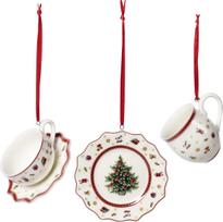 Villeroy & Boch Kalėdų eglutės papuošimai Toy's Delight Tablewareset baltos spalvos 3 vnt.
