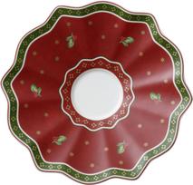 Villeroy & Boch Lėkštutė kavos arba arbatos puodeliui Toy's Delight su raukinukais raudonos spalvos