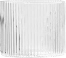 Ferm Living Stiklinės Ripple žemi skaidrios 200 ml 4 vnt.