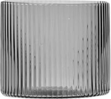 Ferm Living Stiklinės Ripple žemi dūminės spalvos 200 ml 4 vnt.
