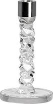 Orrefors Žvakidė klasikinei žvakei Carat sidabro spalvos 18,3 cm