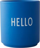 Design Letters Puodelis Favourite HELLO kobalto spalvos
