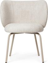 Ferm Living Kėdė Rico Bouclé su smėlio spalvos kojomis kreminės spalvos