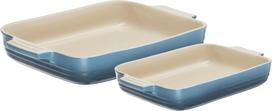 Le Creuset Kepimo formos Le Creuset stačiakampiai žydra 2 vnt.
