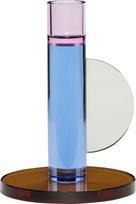 Hübsch Žvakidė klasikinei žvakei Astro mėlynos ir rožinės spalvos 14 cm
