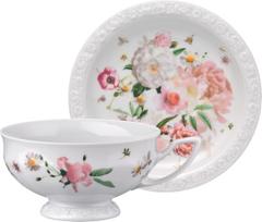 Rosenthal Arbatos puodelis Maria Rožė su lėkštute 200 ml