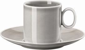 Rosenthal Kavos puodelis Thomas Loft Moon Grey su lėkštute 210 ml