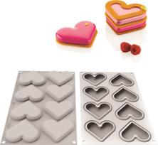 Silikomart Sausainiukų forma Mini Love Story iš silikono