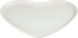 Le Creuset Serviravimo lėkštė Heart bežinės spalvos 32 cm