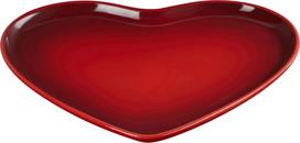 Le Creuset Serviravimo lėkštė Heart vyšninės spalvos 32 cm