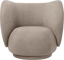 Ferm Living Fotelis Rico Bouclé smėlio spalvos
