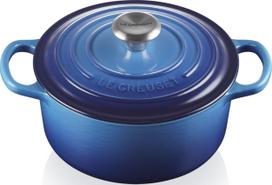 Le Creuset Kepimo indas Signature sodrios mėlynos spalvos 18 cm