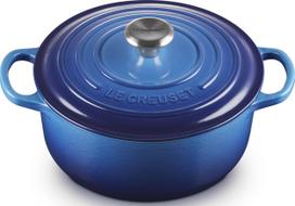 Le Creuset Kepimo indas Signature sodrios mėlynos spalvos 20 cm