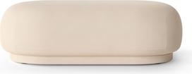 Ferm Living Pufas Rico Brushed pailgas kreminės spalvos