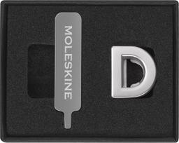 Moleskine Prisegamas ženkliukas užrašų knygutei Moleskine raidė D sidabro spalvos