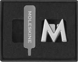 Moleskine Prisegamas ženkliukas užrašų knygutei Moleskine raidė M sidabro spalvos