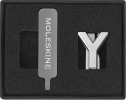 Moleskine Prisegamas ženkliukas užrašų knygutei Moleskine raidė Y sidabro spalvos