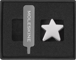 Moleskine Prisegamas ženkliukas užrašų knygutei Moleskine žvaigždė sidabro spalvos