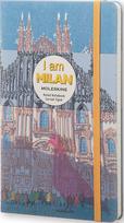 Moleskine Užrašų knygelė linijomis Moleskine I am Milan ribotas leidimas L