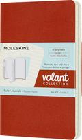 Moleskine Sąsiuviniai su linijomis Moleskine Volant oranžinis ir žydras P 2 vnt.