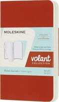 Moleskine Sąsiuviniai su linijomis Moleskine Volant oranžinis ir žydras XS 2 vnt.