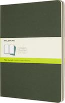 Moleskine Sąsiuviniai be linijų Moleskine Cahier Journals miško žalios spalvos XL 3 vnt.