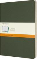 Moleskine Sąsiuviniai su linijomis Moleskine Cahier Journals miško žalios spalvos XL 3 vnt.
