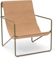 Ferm Living Kėdė Desert Sand su alyvuogių spalvos rėmeliu