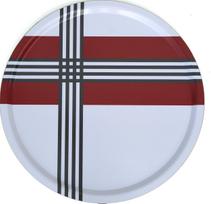 Born in Sweden Serviravimo padėklas Cross Thin raudonos spalvos 46 cm