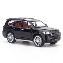 Inercinis metalinis automobilis TOYOTA LAND CRUISER LC300 Black, 1:24, su šviesa ir garsu, veikiantis su baterijomis