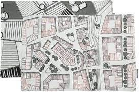 Born in Sweden Stalo kilimėlis Sweden from Above Countryside & City dviejų pusių 35 x 45 cm