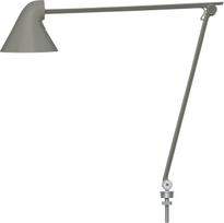 Louis Poulsen Stalo lempa NJP LED 3000 K su 10 cm skersmens stalviršio tvirtinimo priedu tamsiai pilkos spalvos