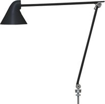 Louis Poulsen Stalo lempa NJP LED 3000 K su 40 cm skersmens stalviršio tvirtinimo priedu juodos spalvos