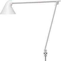 Louis Poulsen Stalo lempa NJP LED 3000 K su 40 cm skersmens stalviršio tvirtinimo priedu baltos spalvos
