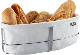 Gefu Krepšelis duonai Brunch ovalo formos baltos spalvos