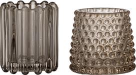 Bloomingville Tealight žvakidės Rosslin rudos spalvos 2 vnt.