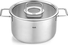 Fissler Puodas Pure Collection aukštas su stikliniu dangteliu 24 cm