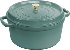 Staub Puodas La Cocotte iš ketaus eukalipto žalios spalvos 6,7 l