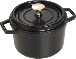 Staub Puodas La Cocotte iš ketaus juodos spalvos 1,2 l