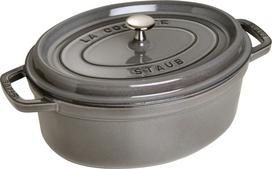 Staub Puodas La Cocotte ovalo formos iš ketaus grafito spalvos 4,2 l