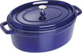 Staub Puodas La Cocotte ovalo formos iš ketaus mėlynos spalvos 6,7 l