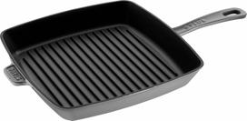 Staub Grilio keptuvė Staub kvadratinės formos ketaus grafito spalvos 26 cm