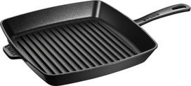 Staub Grilio keptuvė Staub kvadratinės formos ketaus juodos spalvos 30 cm