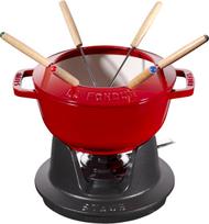 Staub Fondu rinkinys Staub raudonos spalvos 18 cm 10 komp.