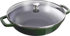 Staub Wok Staub su dangčiu žalios spalvos 30 cm