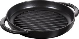Staub Grilio keptuvė Staub su dvejomis rankenomis juodos spalvos 22 cm