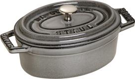 Staub Puodas Mini Cocotte ovalo formos grafito spalvos 250 ml