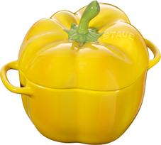 Staub Kepimo ir patiekimo indas Special Cocotte paprika geltonos spalvos 470 ml