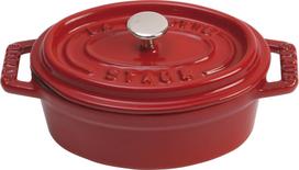 Staub Puodas Mini Cocotte ovalo formos raudonos spalvos 250 ml